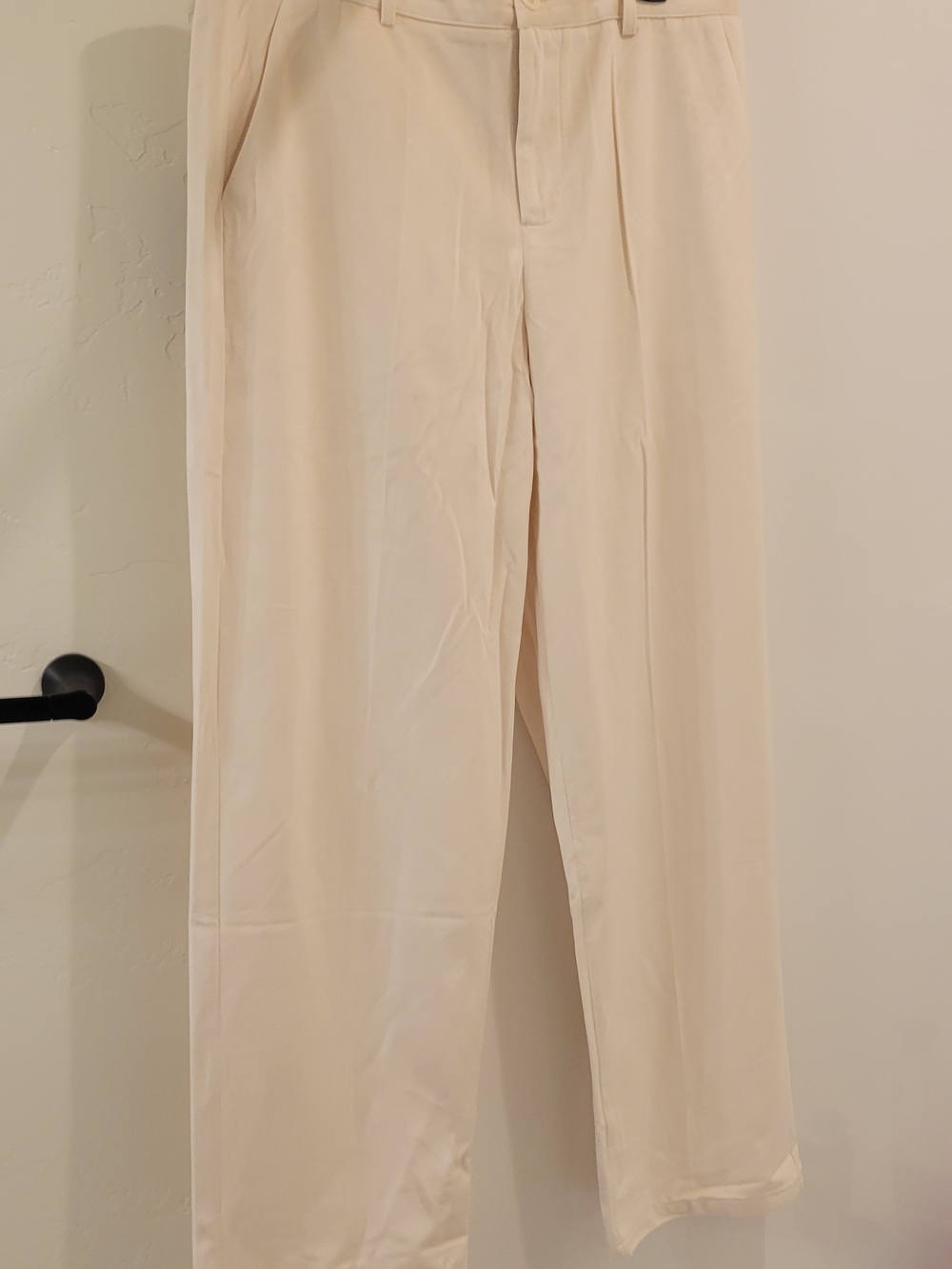 Coofandy NWT Mens Ivory Straight-Leg Trousers
